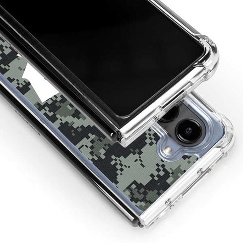 NHL Toronto Maple Leafs Camo Galaxy Z Fold5 5G Clear Case